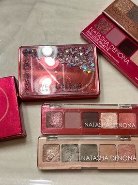 Natasha Denona Mini Retro & Mini Love Eyeshadow Palettes + Love Cheek Duo
